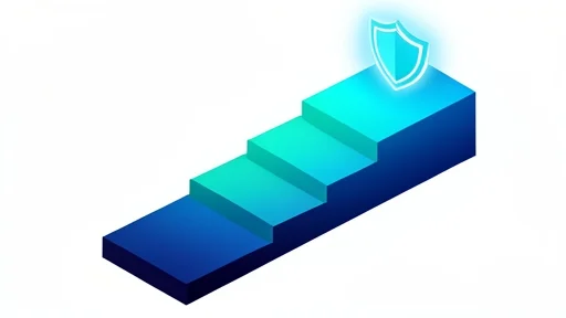 Isometric illustration of the 5-step CyFun compliance process for MSPs