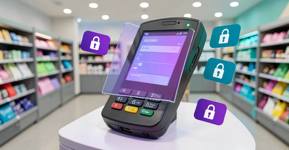 Modern retail environment with secure checkout - retail cybersecurity